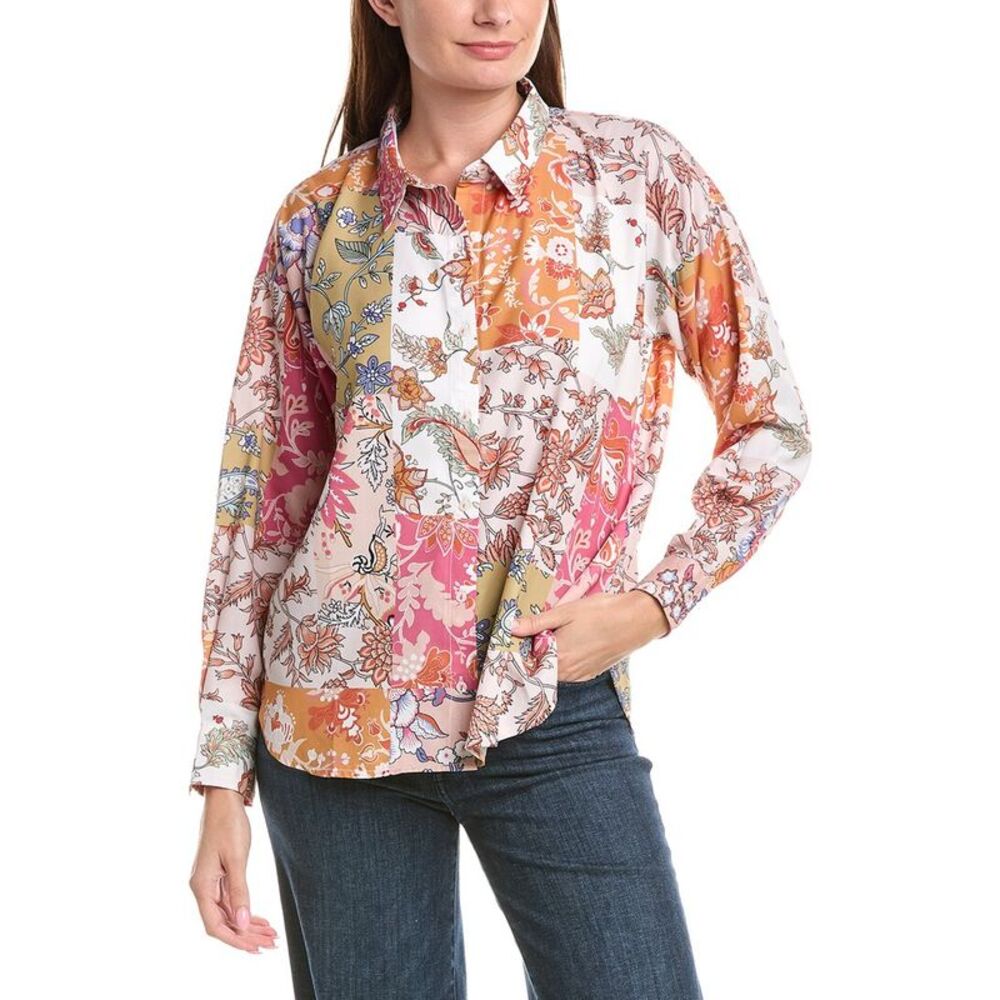 Tolani Womens  Zarina Shirt, Red